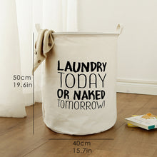 Load image into Gallery viewer, Tyvek laundry basket canvas Toy Storage Box Splice flexible veneer brown paper handbag burlywood Dirty clothes organizer Bin