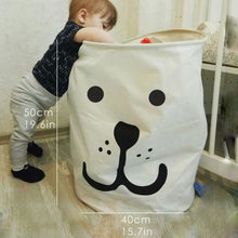 Load image into Gallery viewer, Tyvek laundry basket canvas Toy Storage Box Splice flexible veneer brown paper handbag burlywood Dirty clothes organizer Bin
