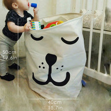 Load image into Gallery viewer, Tyvek laundry basket canvas Toy Storage Box Splice flexible veneer brown paper handbag burlywood Dirty clothes organizer Bin