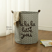 Load image into Gallery viewer, Tyvek laundry basket canvas Toy Storage Box Splice flexible veneer brown paper handbag burlywood Dirty clothes organizer Bin