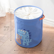 Load image into Gallery viewer, Tyvek laundry basket canvas Toy Storage Box Splice flexible veneer brown paper handbag burlywood Dirty clothes organizer Bin