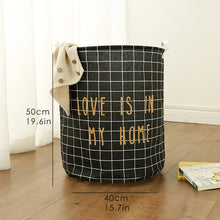 Load image into Gallery viewer, Tyvek laundry basket canvas Toy Storage Box Splice flexible veneer brown paper handbag burlywood Dirty clothes organizer Bin